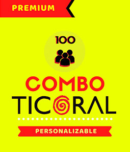 COMBO COTILLON TICORAL PREMIUM 100 PERSONAS 297 PRODUCTOS